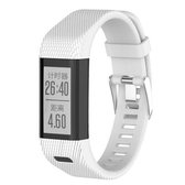 Smart Watch siliconen polsband horlogeband voor Garmin Vivosmart HR + (wit)
