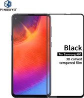 PINWUYO 9H 3D Curved Tempered Glass Film voor Galaxy A60 （zwart）