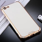 Voor iPhone 8/7 SULADA Kleurrijke Shield Series TPU + Plating Edge beschermhoes (wit)