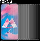 Voor Samsung Galaxy A40s 10 STKS Half-scherm transparant gehard glasfilm