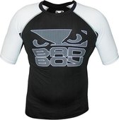 Bad Boy Engage Rash Guard S / S Zwart Wit maat XL