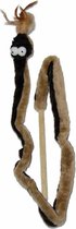 Kong Kattenkruid Snake Polyester 143 X 4,5 Cm Beige/zwart