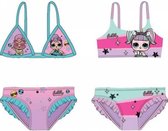 Bikini meisjes L.O.L Surprise kleding- badpak-zwempak meisjes-roze-maat 6JAAR-valt klein