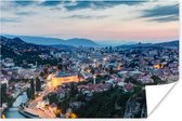 Poster Cityscape van Sarajevo in Bosnië en Herzegovina - 30x20 cm