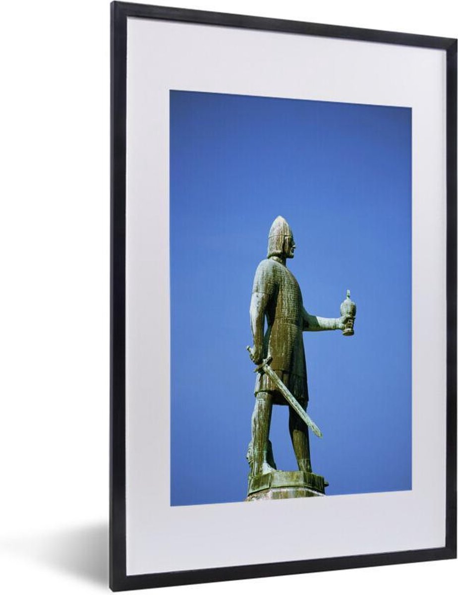 Statue du roi Viking Olav Tryggvason à Trondheim en Norvège