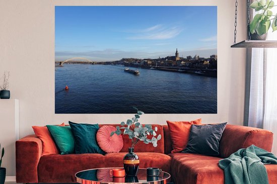 Pont Waal et l'horizon de Nimègue 180x120 cm XXL / Groot format!