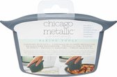 Chicago Metallic - Deegschraper - Keukenschraper - Gebaksnijder - Non-Stick - Kunstof Grijs - Hittebstendig 200 graden