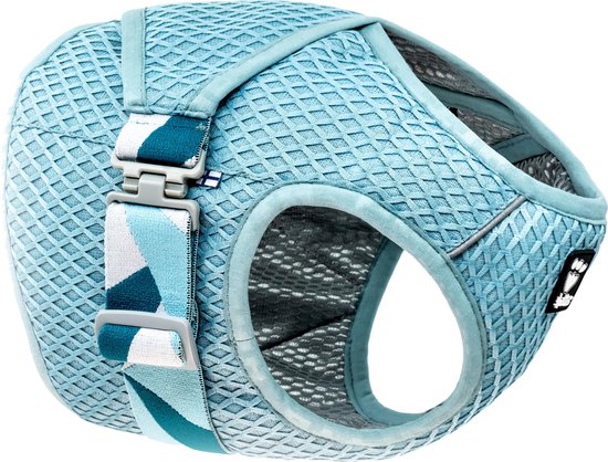 Hurtta Cooling Wrap - Koelvest voor honden - Kleur: Aquamarine - Maat: 45-55 cm