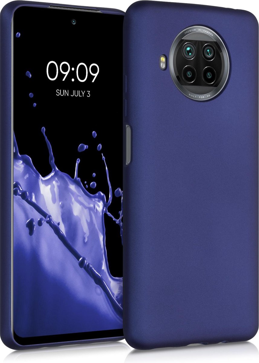 kwmobile telefoonhoesje geschikt voor Xiaomi Mi 10T Lite - Hoesje voor smartphone - Back cover in metallic blauw