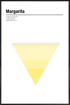 JUNIQE - Poster in kunststof lijst Margarita - minimalistisch -40x60
