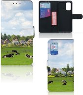 Wallet Book Case Samsung Galaxy A32 4G | A32 5G Enterprise Editie Smartphone Hoesje Hollandse Koeien
