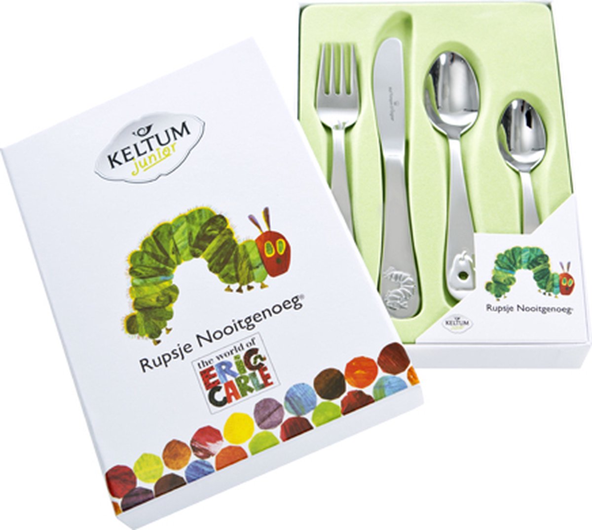 Goedkoopste Lucardi Rupsje Nooitgenoeg Bestekset - 4-delig