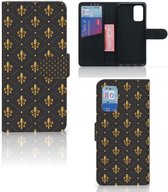 Bookcase Samsung Galaxy A32 4G | A32 5G Enterprise Editie Hoesje Franse Lelie