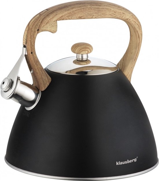 Klausberg KB-7262 fluitketel - 3L - rvs - alle warmtebronnen