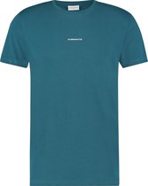 Purewhite -  Heren Regular Fit  Essential T-shirt  - Blauw - Maat XS