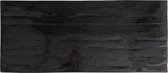 Tafelblad rechthoek zwart/hout 300 cm (r-000SP38637)