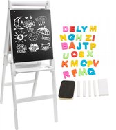 Mamabrum Tekenbord Kinderen 107 cm - Magnetisch Bord Whiteboard krijtbord in 1