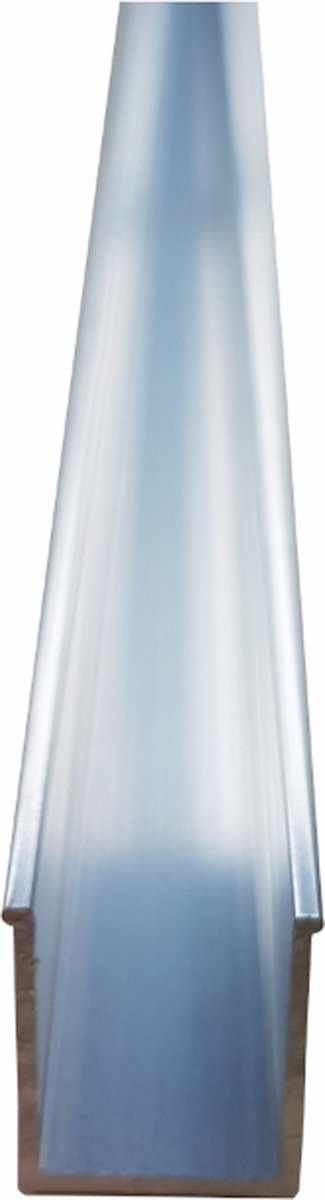 LINEA UNO - Vloerprofiel- Gepolijst aluminium - U-profiel - Douchewand - Multifunctioneel - 991023 - 90 cm