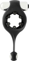 Mjuze - Infinity - Black -Vibrating CRing with Dangling Ball