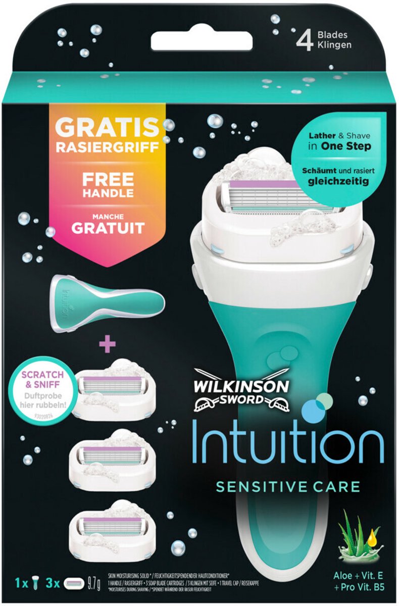 5x Wilkinson Woman Scheermes Voordeelverpakking Intuition Sensitive Care 1 set