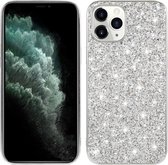 Apple iPhone 12 Pro Hoesje - Mobigear - Glitter Serie - Hard Kunststof Backcover - Zilver - Hoesje Geschikt Voor Apple iPhone 12 Pro