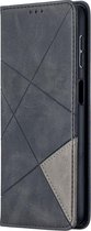 Samsung Galaxy A32 5G Hoesje - Mobigear - Rhombus Slim Serie - Kunstlederen Bookcase - Zwart - Hoesje Geschikt Voor Samsung Galaxy A32 5G