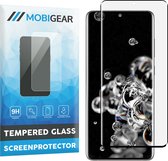 Mobigear Curved Gehard Glas Ultra-Clear Screenprotector voor Samsung Galaxy S20 Ultra - Zwart