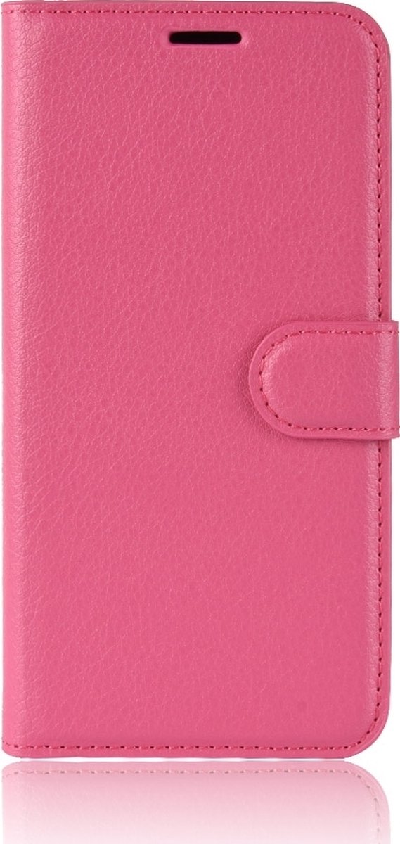 Mobigear Telefoonhoesje geschikt voor Nokia 2.3 Hoesje | Mobigear Classic Bookcase Portemonnee | Pasjeshouder voor 3 Pasjes | Telefoonhoesje voor Pinpas / OV Kaart / Rijbewijs - Magenta
