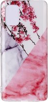 Samsung Galaxy A51 Hoesje - Mobigear - Marble Serie - TPU Backcover - Blossom - Hoesje Geschikt Voor Samsung Galaxy A51