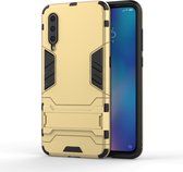 Xiaomi Mi 9 Hoesje - Mobigear - Armor Stand Serie - Hard Kunststof Backcover - Goud - Hoesje Geschikt Voor Xiaomi Mi 9