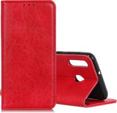 Samsung Galaxy A40 Hoesje - Mobigear - Cowboy Serie - Kunstlederen Bookcase - Rood - Hoesje Geschikt Voor Samsung Galaxy A40