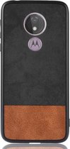 Motorola Moto G7 Play Hoesje - Mobigear - Two-Tone Serie - Hard Kunststof Backcover - Zwart - Hoesje Geschikt Voor Motorola Moto G7 Play