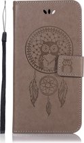 Samsung Galaxy A20e Hoesje - Mobigear - Dreamcatcher Serie - Kunstlederen Bookcase - Grijs - Hoesje Geschikt Voor Samsung Galaxy A20e