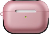 Apple AirPods Pro 1 Hoesje - Mobigear - Frosted Serie - Hard Kunststof Hoesje - Roze - Hoesje Geschikt Voor Apple AirPods Pro 1