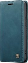 Caseme Telefoonhoesje geschikt voor Apple iPhone 12 Mini Hoesje Bookcase Portemonnee - Blauw