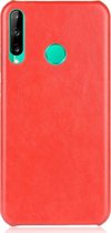 Mobigear Hoesje geschikt voor Huawei P40 Lite E Telefoonhoesje Hardcase | Mobigear Excellent Backcover | P40 Lite E Case | Back Cover - Rood