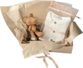 Li-Leigh Baby Giftset Nougat, boxpakje + schattige knuffel, kleur: wit, maat: 74