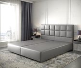 Boxspring-frame Dream-Fine kunstleder grijs 180x200