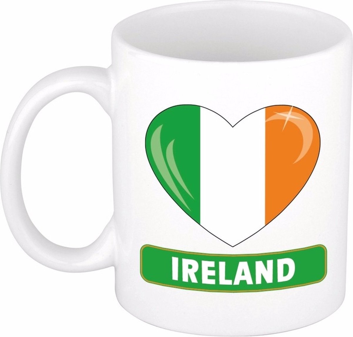 Hartje Ierland mok / beker 300 ml
