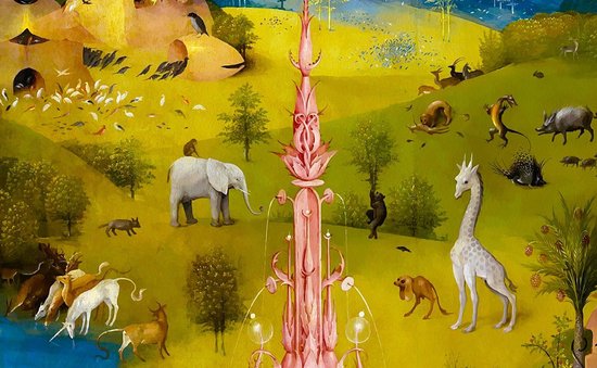 Poster Tuin der lusten 1490 - Jeroen Bosch - 110x65cm | bol