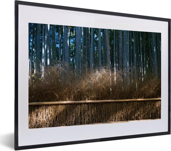 Fotolijst incl. Poster - Arashiyama bamboebomen in een bos Japan - 40x30 cm - Posterlijst