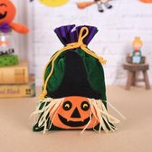 3 STUKS Halloween-decoratie Snoepzak Fluwelen geschenkzak (WS73-pompoen)