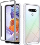 Voor LG Stylo 6 Starry Sky Solid Color Series schokbestendige pc + TPU beschermhoes (wit)
