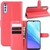 Litchi Texture Horizontale Flip Leren Case voor VIVO Y7s / IQOO Neo, met Portemonnee & Houder & Kaartsleuven (rood)