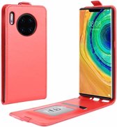 Voor Huawei Mate 30 Pro Crazy Horse verticale lederen beschermhoes (rood)