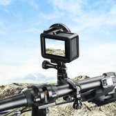 PULUZ 360 graden rotatie fiets aluminium stuuradapterbevestiging met schroef voor GoPro HERO8 Black / Max / HERO7, DJI OSMO Action, Xiaoyi en andere actiecamera's (zwart)