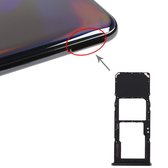 SIM-kaarthouder + Micro SD-kaarthouder voor Galaxy A70 (zwart)