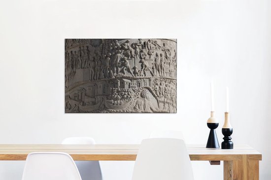 Colonne Trajane de l'Empire romain 90x60 cm - Tirage photo sur toile (Décoration murale salon / chambre)