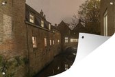 Tuindecoratie Historische grachten in de Nederlandse stad Den Bosch - 60x40 cm - Tuinposter - Tuindoek - Buitenposter