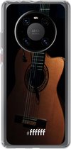 6F hoesje - geschikt voor Huawei P40 Pro -  Transparant TPU Case - Guitar #ffffff